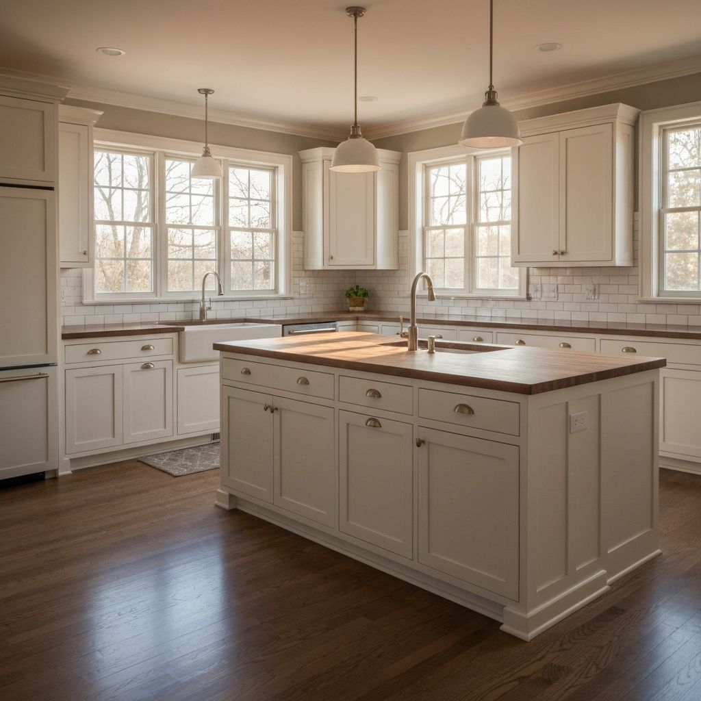 Custom farmhouse kitchen remodel completed by Wilbur's Home Remodeling in Eau Claire, Wisconsin